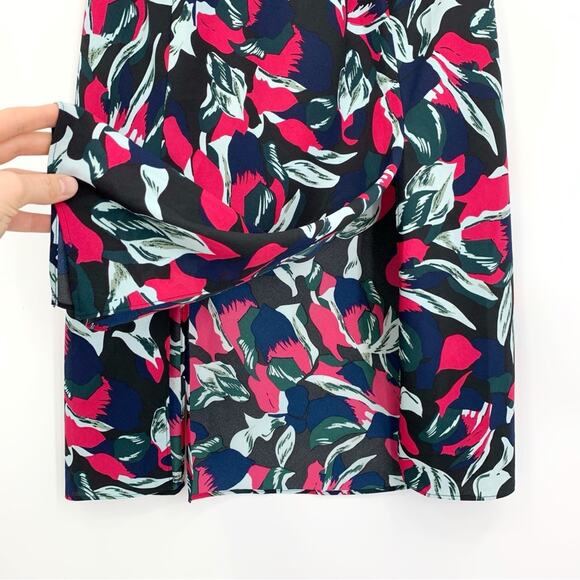 DIANE VON FURSTENBERG Corinne Dress LINER Navy Pink Teal 4 - Picture 5 of 10